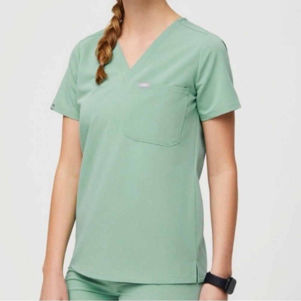 Figs Catarina Scrub Top - Jade